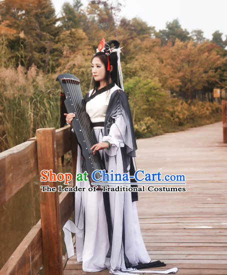 Ancient Chinese Empress Princess Queen Costumes Complete Set for Women or Girls