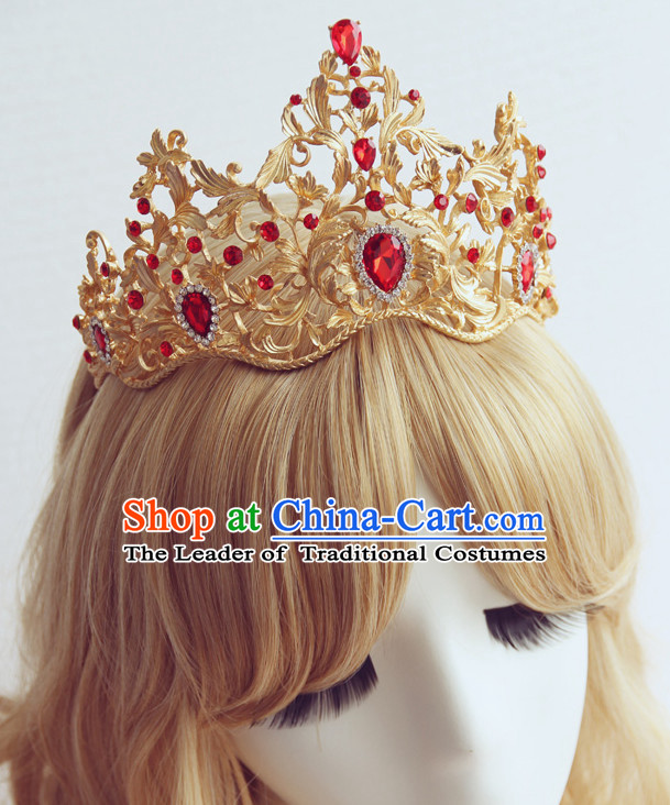 Romantic Bridal Princess Royal Crown Hair Accessories Hair Jewelry