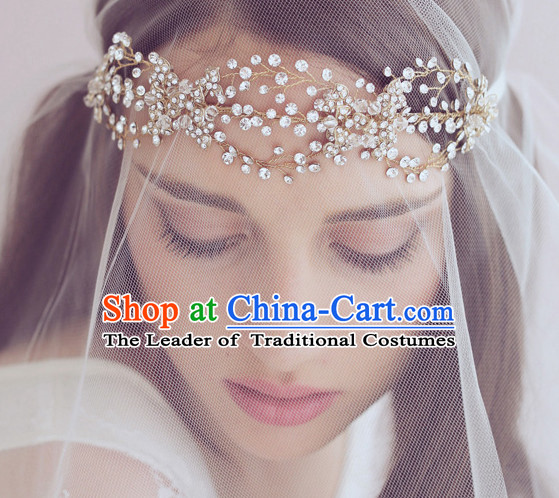 Romantic Bridal Princess Royal Crown Hair Accessories Hair Jewelry Headwear