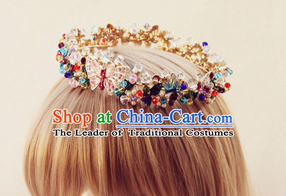 Romantic Bridal Princess Royal Crown Hair Accessories Hair Jewelry Headwear