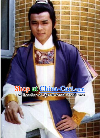 TVB Film New Adventures Chor Lau Heung Knight Hero Costumes Complete Set for Men