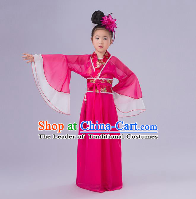 Ancient Chinese Palace Costumes Complete Set, Traditional Han Dynasty Ancient Palace Children Clothing, Cosplay Hanfu Fairy Princess Dress Suits for Kids