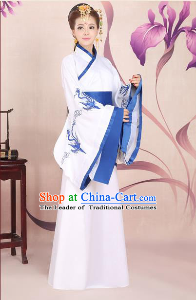 Ancient Chinese Palace Empress Costumes Complete Set, Han Dynasty Ancient Palace Princess Dance Clothing, Hanfu Curving Front Robe, Cosplay Fairy Imperial Consort Dress Suits For Women