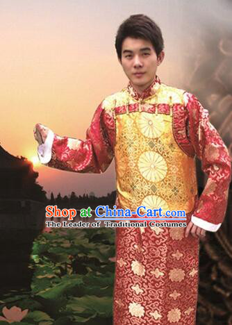 Ancient Clothes For Men Emperor Dress Groom Chinese Traditional Costume Qing Dynasty