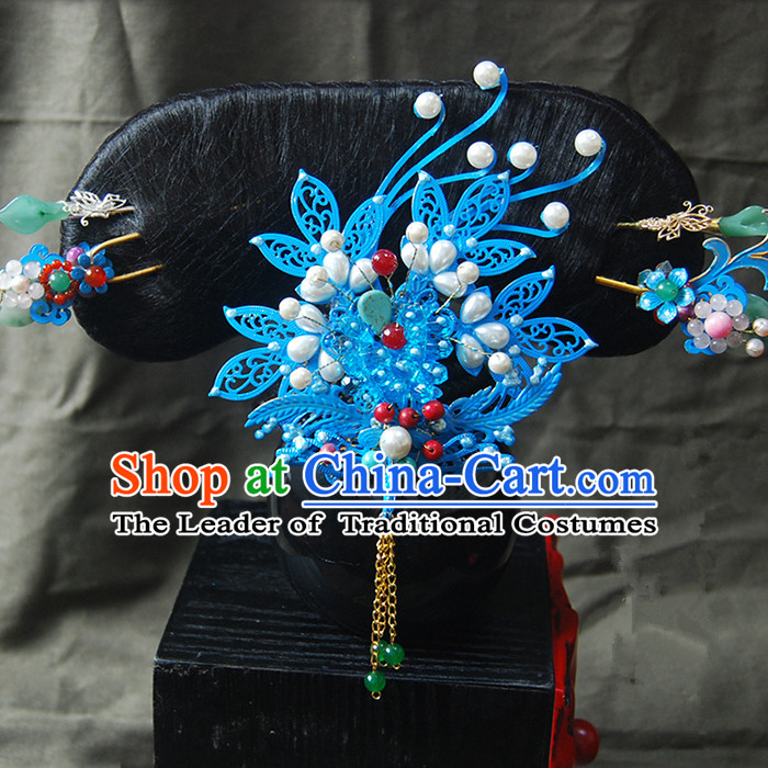 Chinese Ancient Style Hair Jewelry Accessories, Headwear, Headdress, Hanfu Bride Wedding Hairpins, Hair Fascinators for Women