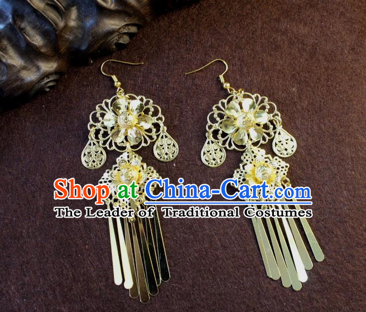 Ancient Chinese Style Imperial Palace Empress Queen Earrings