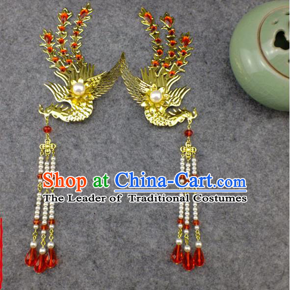 Chinese Ancient Style Hair Jewelry Accessories, Xiuhe Suit Tang Dynasty Hairpins, Headwear, Headdress, Hair Fascinators for Women