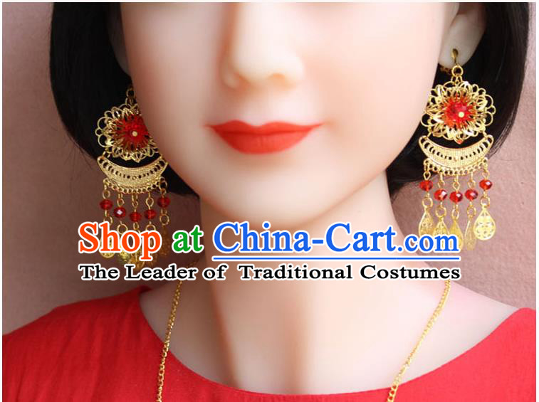 Ancient Chinese Style Imperial Palace Empress Queen Earrings