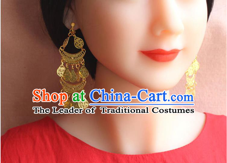 Ancient Chinese Style Imperial Palace Empress, Queen, Empress Earrings, Wedding Accessories For Women