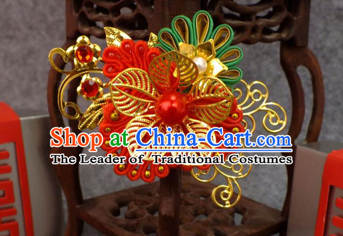 Chinese Ancient Style Hair Jewelry Accessories, Hairpins, Hanfu Xiuhe Suit Wedding Bride Hair Accessories for Women