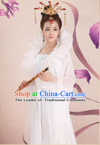 Ancient Chinese Palace Empress Costumes Complete Set, Tang Dynasty Ancient Palace Fairy Princess Dress Suits For Women