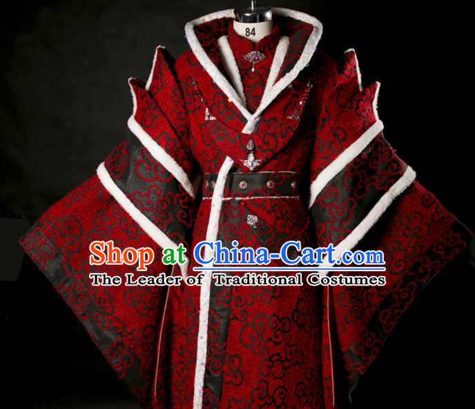 Chinese Ancient Emperor Prince Cosplay Costumes Complete Set for Men