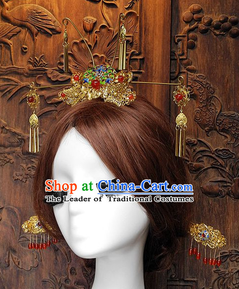 Ancient Chinese Empress Princess Queen Hair Style Accessories Hair Sticks Clips Hair Pin Hair Pieces Combs Ancient Chinese Chopsticks Asian Wedding Bridal Hair Ornaments Crown