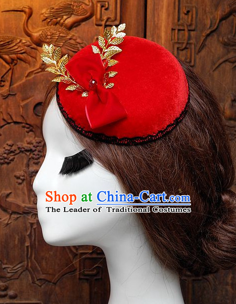 Top Handmade Flower Decoration Hat Dress Hat for Ladies