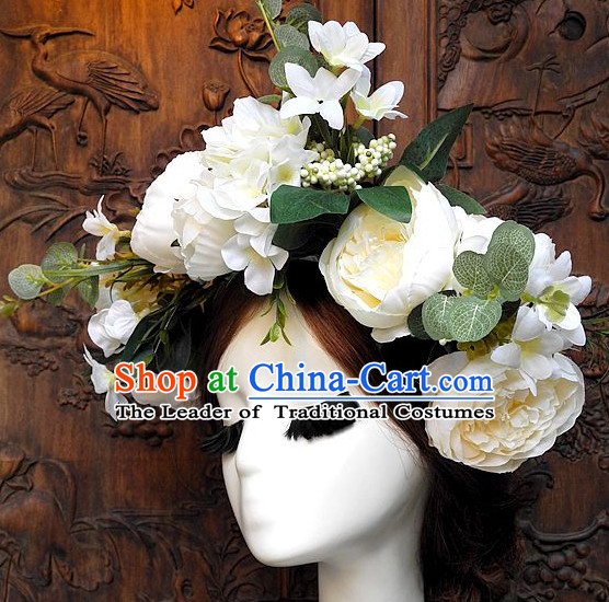 Top Handmade Flower Decoration Hat Dress Hat for Ladies