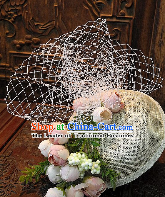 Top Handmade Flower Decoration Hat Dress Hat for Ladies