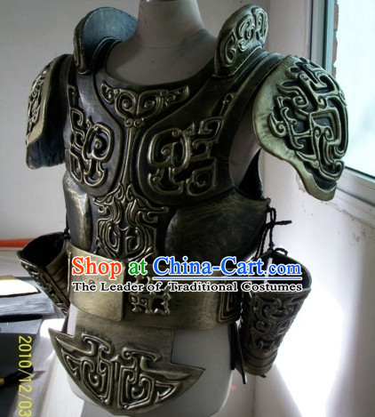 Chinese General Fighter Knight Ancient Armor Costumes Complete Set for Men