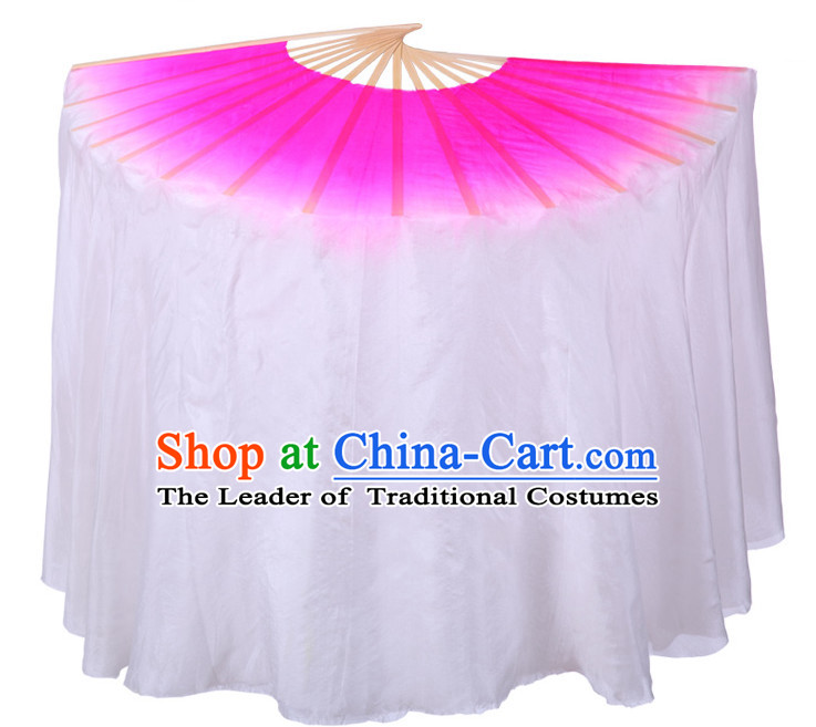 Pure Silk Traditional Chinese Fans Oriental Fan Folk Dance Dance Ribbons Cultural Dances Hand Fan