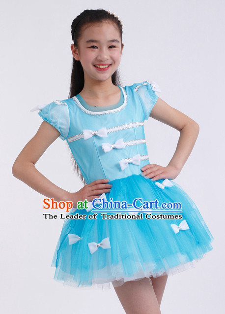 Chinese Competition Modern Dance Costumes Kids Dance Costumes Folk Dances Ethnic Dance Fan Dance Dancing Dancewear for Children