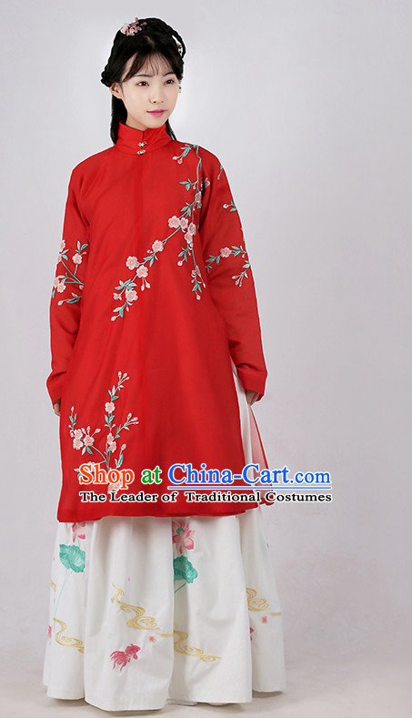 Ancient Chinese Embroidered Hanfu Dress China Traditional Clothing Asian Long Dresses China Clothes Fashion Oriental Outfits for Women