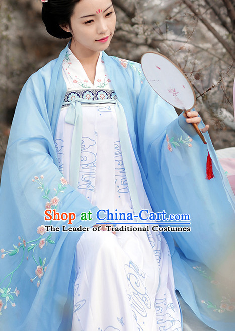 Ancient Chinese Embroidered Hanfu Dress China Traditional Clothing Asian Long Dresses China Clothes Fashion Oriental Outfits for Women