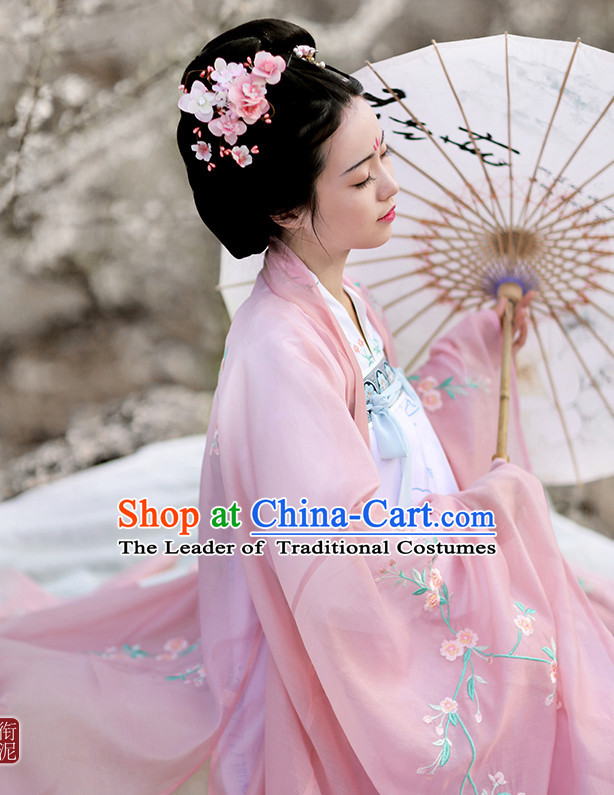 Ancient Chinese Embroidered Hanfu Dress China Traditional Clothing Asian Long Dresses China Clothes Fashion Oriental Outfits for Women