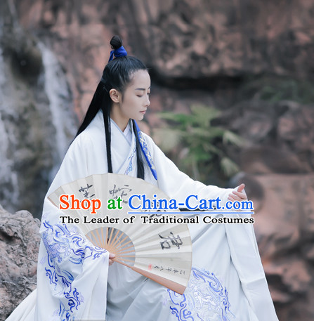 Ancient Chinese Embroidered Hanfu Dress China Traditional Clothing Asian Long Dresses China Clothes Fashion Oriental Outfits for Women or Men