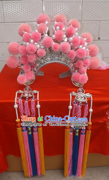 Traditional Chinese Opera Hat Hair Jewelry Hairpieces Phoenix Crown