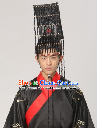 Top Chinese Headdress Empress Emperor Queen Film Crown Hat for Adults Kids Children Women Girls