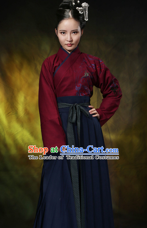 Asian Chinese Hanfu Dress Costume Clothing Oriental Dress Chinese Robes Kimono for Women