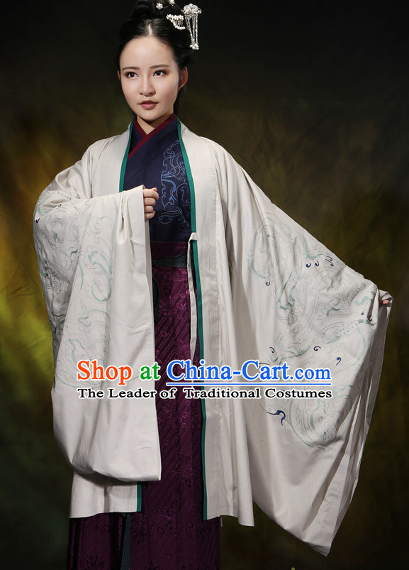 Asian Chinese Hanfu Dress Costume Clothing Oriental Dress Chinese Robes Kimono for Women Gilrls Adults Children