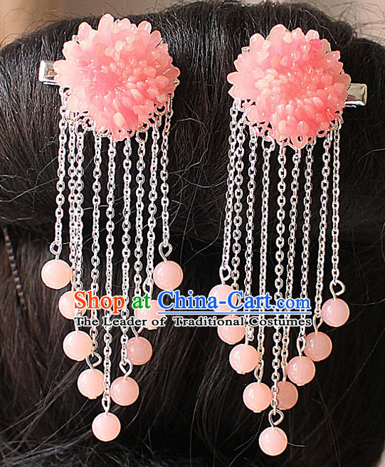 Chinese Ancient Flower Headdress Hairpin Headwear Jewelry for Women Girls