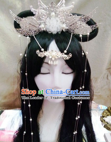 Chinese Ancient Empress Princess Hair Accessories Headdress Hairpin Headwear Jewelry for Women Girls