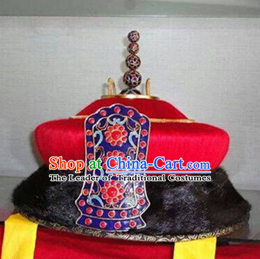 Ancient Asian Chinese Headdress Oriental Headwear Emperor Hat for Men Boys