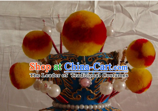 Chinese Beijing Opera Crown Coronet Headpieces Headwear Headdress Hat