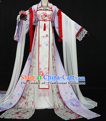 Gorgeous Chinese Fairy Princess Empress Queen Cosplay Costumes Ancient Chinese Clothing Complete Set for Women