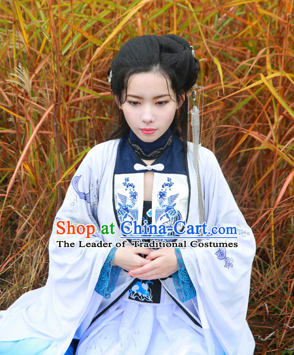 Gorgeous Chinese Fairy Princess Empress Queen Cosplay Costumes Ancient Chinese Clothing Complete Set for Women