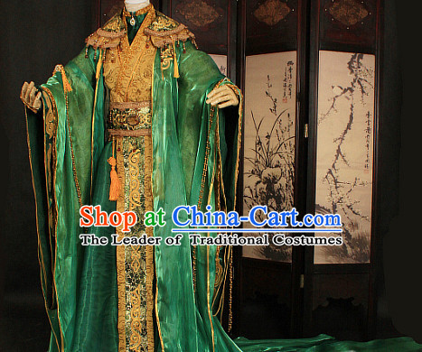 Gorgeous Chinese Emperor Prince Costumes Ancient Chinese Clothing Complete Set for Men