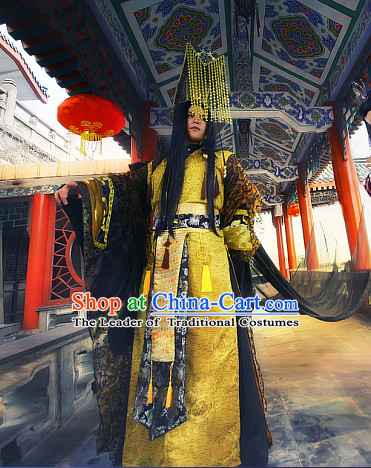 Gorgeous Chinese Emperor Prince Costumes Ancient Chinese Clothing Complete Set for Men