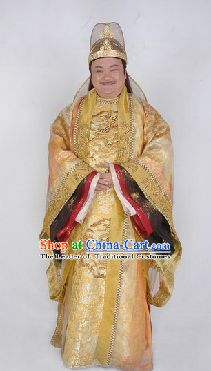 Ancient Chinese Style Emperor Costumes Dress Authentic Clothes Culture Traditional National Clothing Complete Set