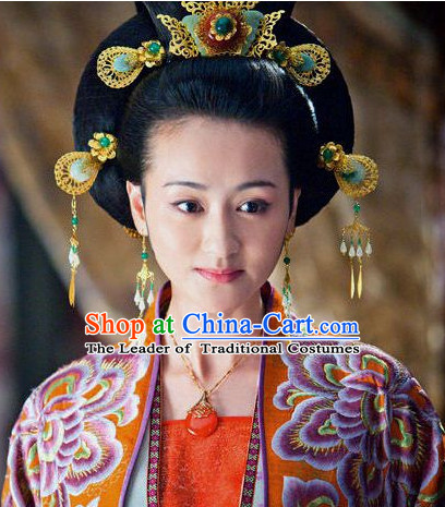 Traditional Ancient Chinese Style Imperial Palace Royal Headpieces Hair Jewelry for Women and Girls