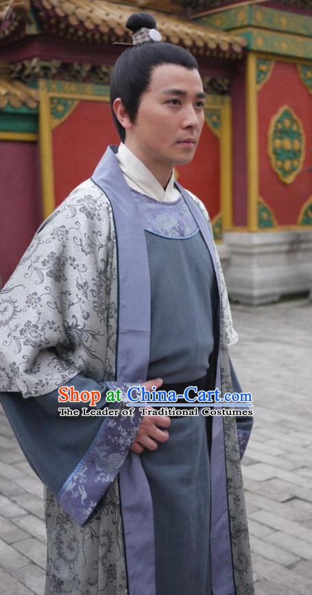 Ancient Chinese Style Hanfu Clothing Complete Set for Men