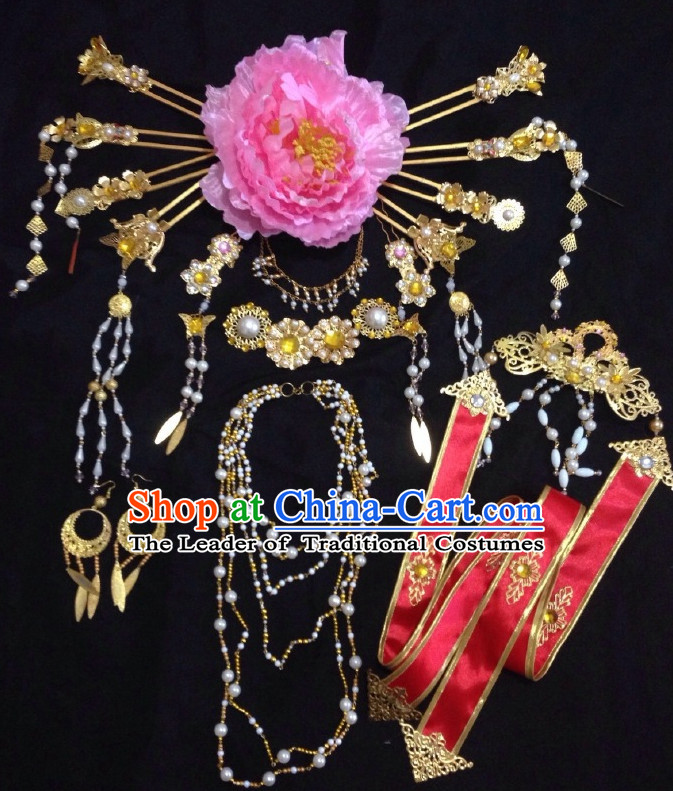 Ancient Chinese Imperial Royal Princess Hair Jewelry Headdress Hairpieces Hair Accessories