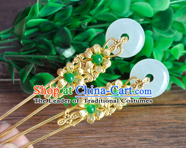 Chinese Traditional Ancient Hair Sticks Hair Ornaments Chopsticks Gold Hair Pins Hairsticks Oriental Asian Head Jewellery Hair Clips Hair pIeces Hair Style