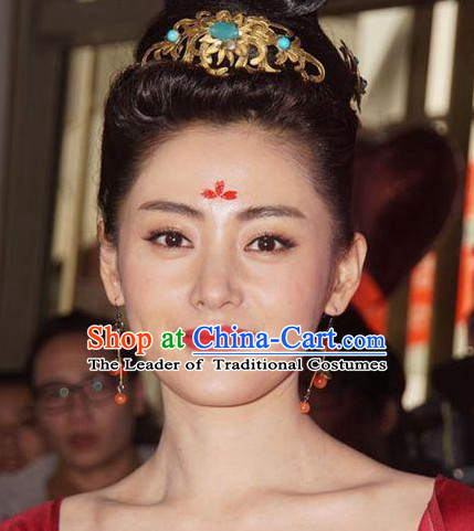 Chinese Traditional Ancient Imperial Hair Sticks Hair Ornaments Chopsticks Gold Hair Pins Hairsticks Oriental Asian Head Jewellery Hair Clips Hair pIeces Hair Style