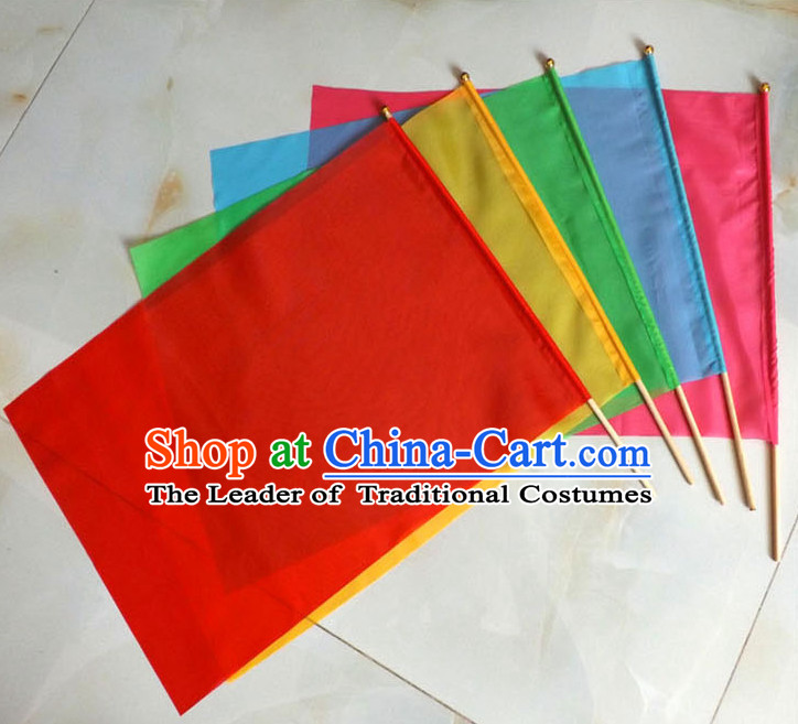 Holding Dance Flag Dancing Banner Welcome Ceremony Acrobatics Flag for Children Adults