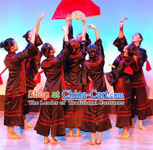 Chinese Stage Classical Dancing Dancewear Costumes Dancer Costumes Dance Costumes Chinese Dance Clothes Traditional Chinese Clothes Complete Set for Women Kids