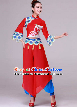 Chinese Stage Classical Dancewear Costumes Dancer Costumes Dance Costumes Chinese Dance Clothes Traditional Chinese Clothes Complete Set for Women Children