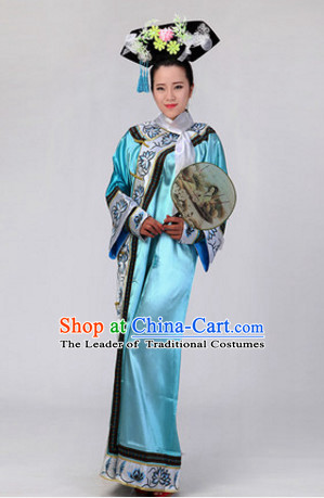 Chinese Stage Manchu Ethnic Dancewear Costumes Dancer Costumes Dance Costumes Chinese Dance Clothes Traditional Chinese Clothes Complete Set for Women Children