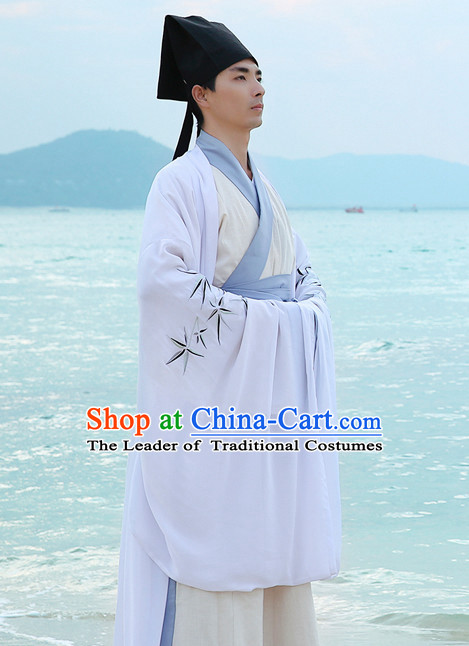 Top Chinese Han Dynasty Male Hanfu Clothing Chinese Hanfu Costume Hanfu Dress Ancient Chinese Costumes and Hat Complete Set for Men Boys Children